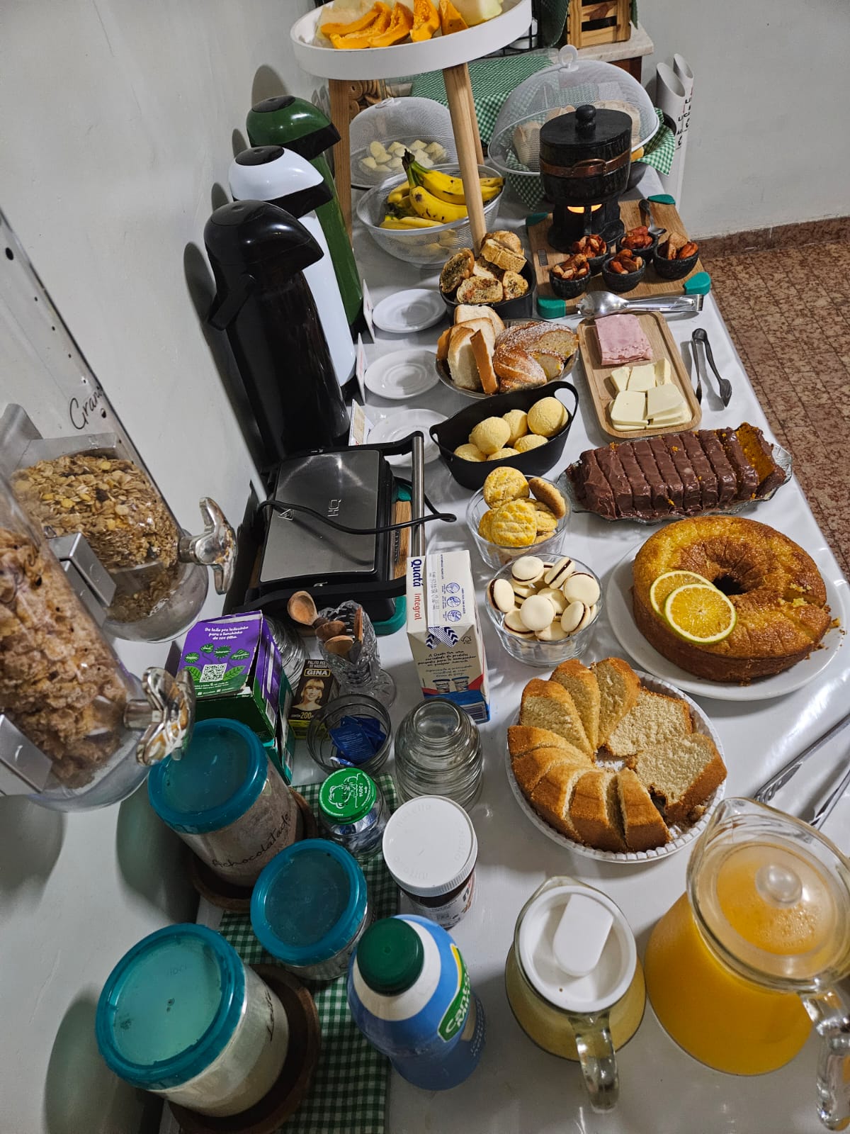 Mesa do café da manhã